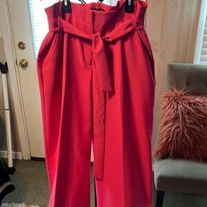 Pink New York and company crop wide legs